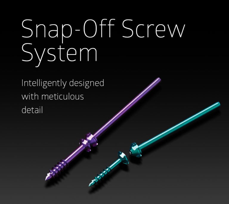 SnapOff Screw System Unite Foot and Ankle Development site